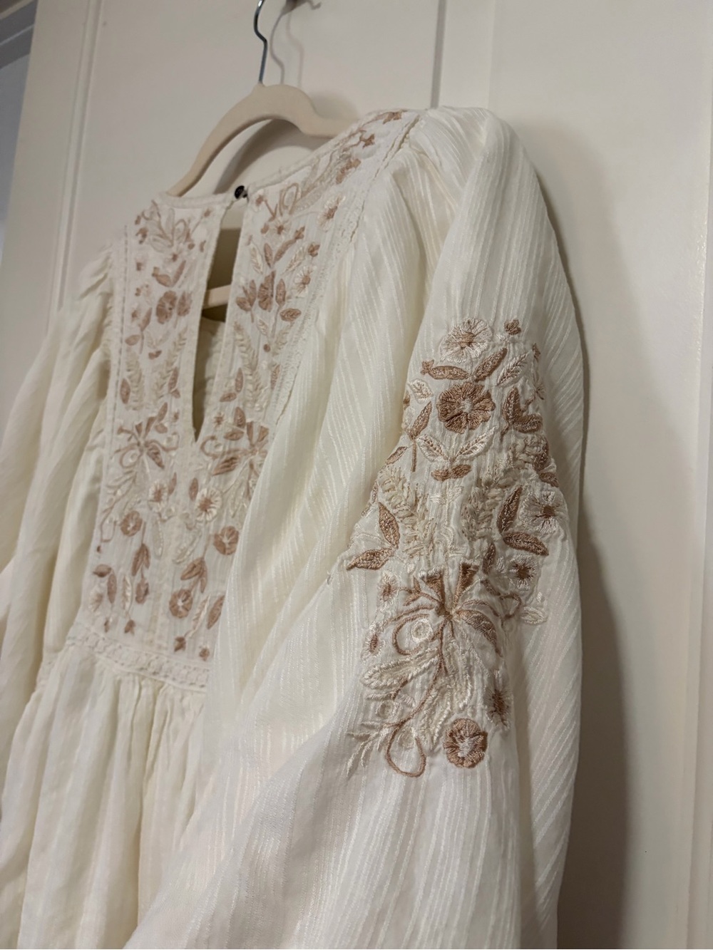 ☀️✌🏽🕊️Anthropologie Viveka Embroidered Bohemian Lace Mini Dress🕊️✌🏽☀️ - Picture 10 of 15
